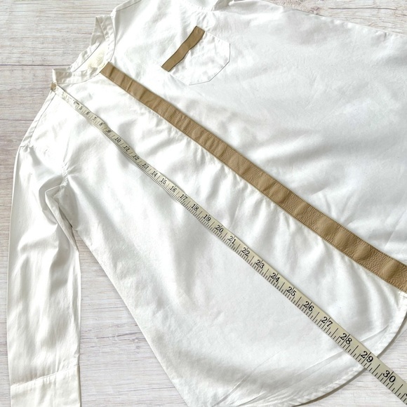 J.Crew Thomas Mason leather trim tunic top *shop@iamwarrior - Picture 8 of 11